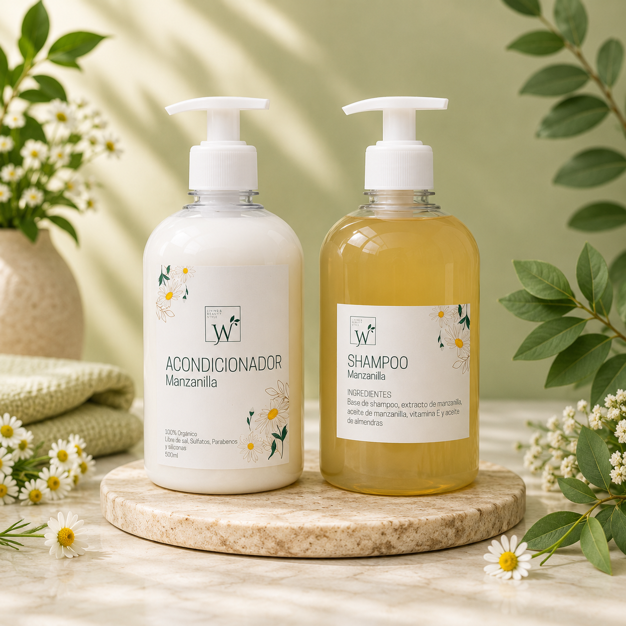 Shampoo & Acondicionador Manzanilla